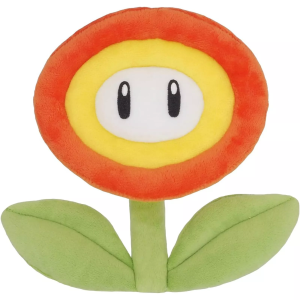 Little Buddy Super Mario Fire Flower 7" Plush